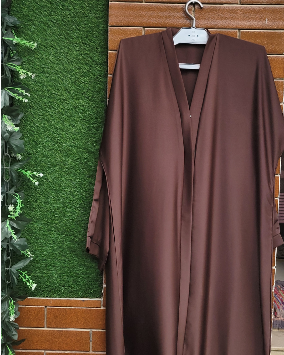 GenZ Luxury Glow Brown Abaya