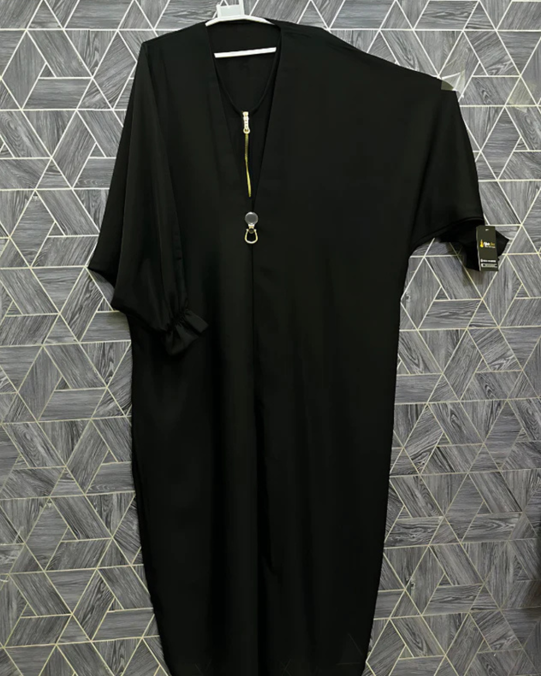 uxury Golden Zip Genzy Abaya