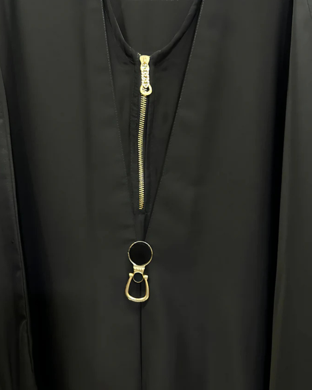 uxury Golden Zip Genzy Abaya