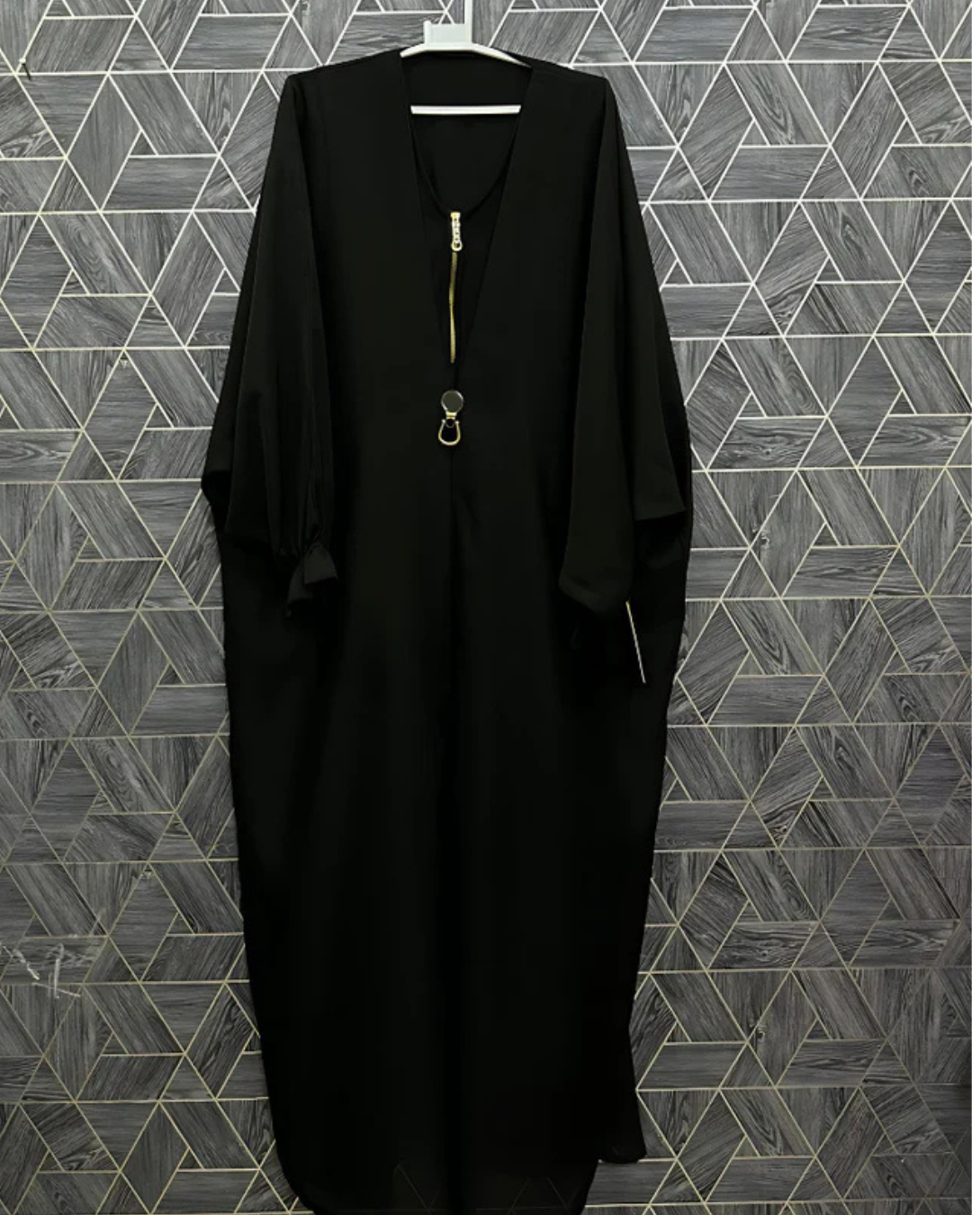 uxury Golden Zip Genzy Abaya